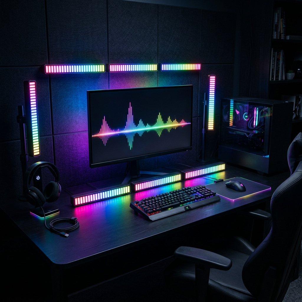 RGB Sound Control LED Light Bar - Portada